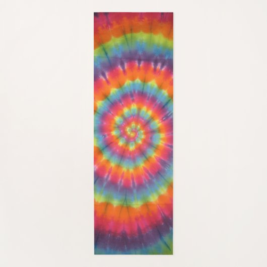 スワール&ストライプ絞り染め ヨガマット (正面)