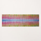 スワール&ストライプ絞り染め ヨガマット (裏面(横))