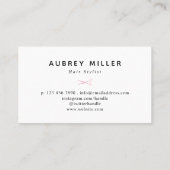 スワール&ピンクロセスかわいらし美容師 名刺 (裏面)