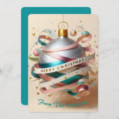 スワール リボン オーナメント シーズンカード (正面/裏面)