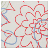 スワール&葉ズ&花織物 ファブリック (クローズアップ)