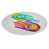 スワールHamsas Water Color Art カッティングボード (角)