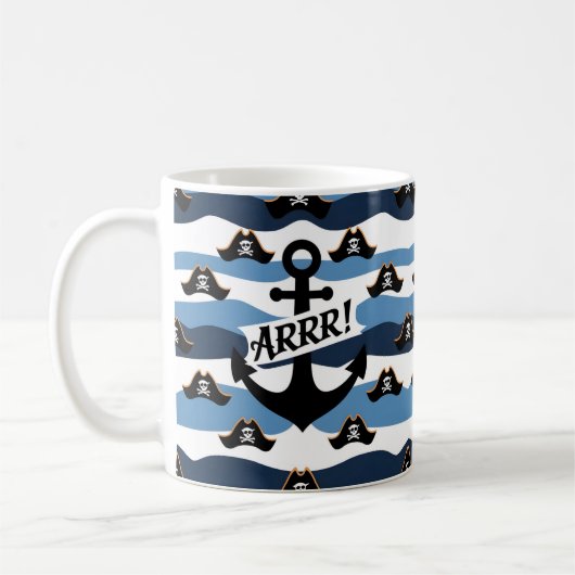 スワ祝シュバックリンと海賊の日のように話す コーヒーマグカップ (左)