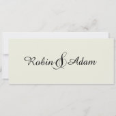 スワ結婚ールズ招待状チケット 招待状 (裏面)