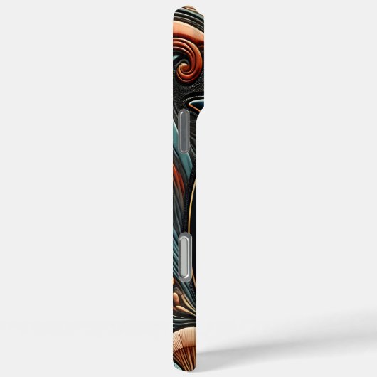 スワ鮮やかールドルフィンレリーフ、 浮き彫り Case-Mate iPhoneケース (裏面 / 右)