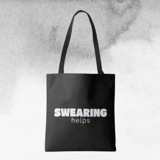 スワearingヘルプス おもしろ ストレス解消 引用 | ホワイト トートバッグ