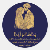 スンナ婚+アナ・ナバ8+イスラム教式結婚+ニカーフ ラウンドシール (正面)