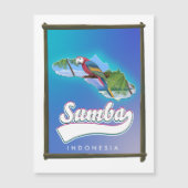 スンバ島インドネシアの旅行マップ (正面)