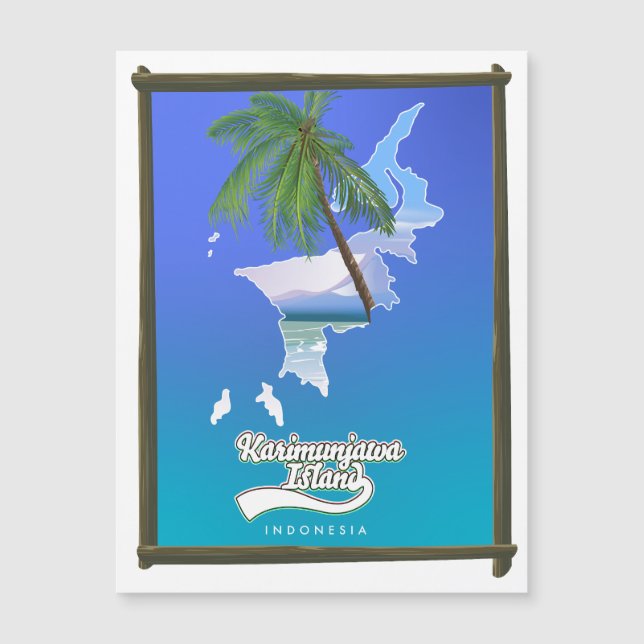 スンバ島インドネシアの旅行マップ (正面)