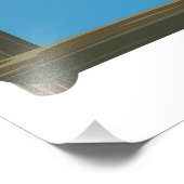 スンバ島インドネシアの旅行マップ フォトプリント            (角)