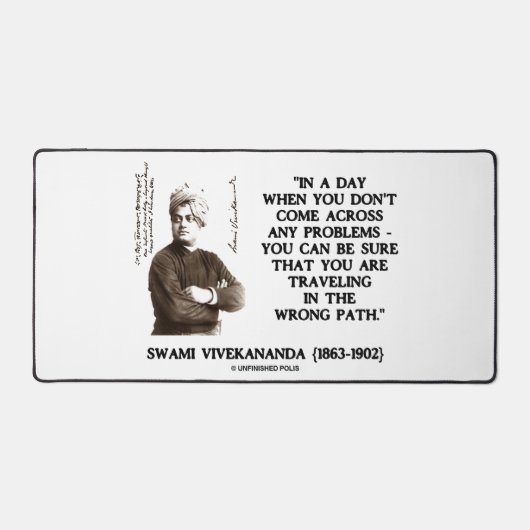 スヴァミヴィヴェカナンダ旅行が間違った道を進む デスクマット (正面)