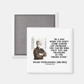 スヴァミヴィヴェカナンダ旅行が間違った道を進む マグネット (正面/裏面)