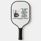 スヴァミヴィヴェカナンダ素晴らし世界体育館ストロングQte ピックルボールラケット (裏面)