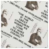 スヴァミヴィヴェカナンダ素晴らし世界体育館ストロングQte ファブリック (クローズアップ)