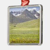 スヴァルファダルル渓谷の風光明媚な風景 メタルオーナメント (左)