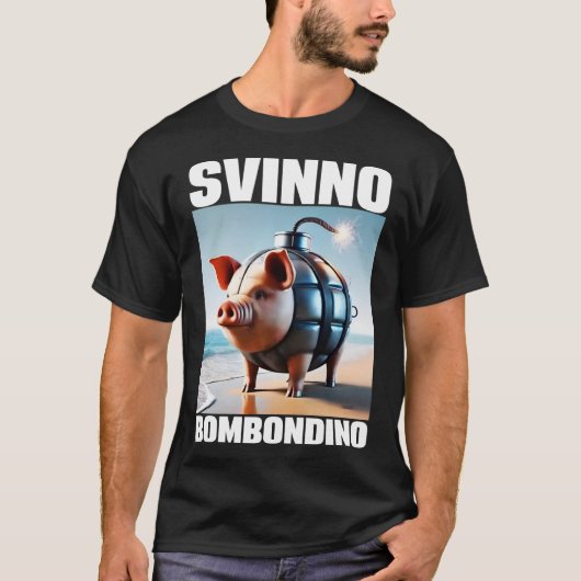 スヴィニノ・ボンボンディーノ・ピッグ・カオス・ミーム Tシャツ (正面)