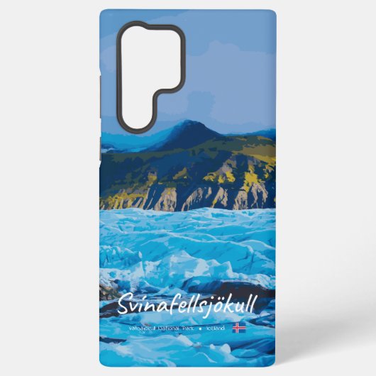 スヴィーナフェルスヨークトル・アイスランド - 氷河の景色 SAMSUNG GALAXYケース (裏面)