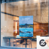 スヴィーナフェルスヨークトル、氷河の絶景 ウィンドウサイン (カフェ窓)