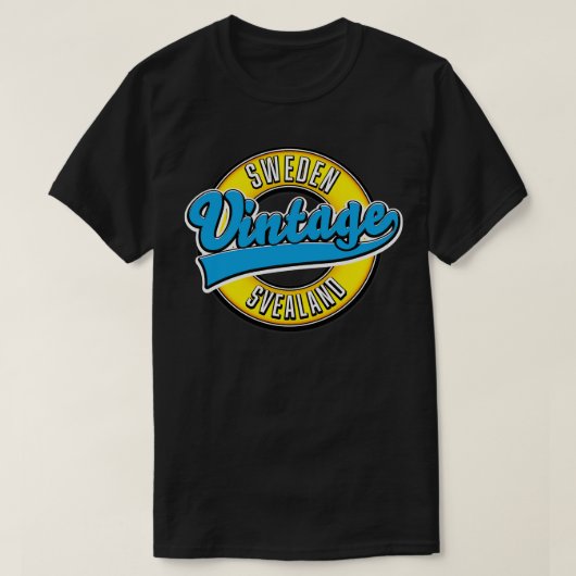 スヴェアランドスウェーデンヴィンテージスタイル Tシャツ (デザイン正面)