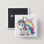 スヴェスエインホルンユニコーンミットグローセンオーゲン 缶バッジ (正面&裏面)