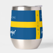 スヴェロジェスナショナルダグスウェーデン国民日国旗 (左面)