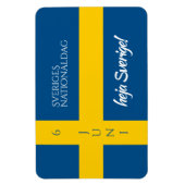 スヴェロジェスナショナルダグスウェーデン国民日国旗 マグネット (縦)