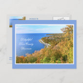 スヴェンのブラフ/ペニンシュラ・ステート・パーク/ドア・カウンティ/ウィスコンシン州 ポストカード (正面/裏面)