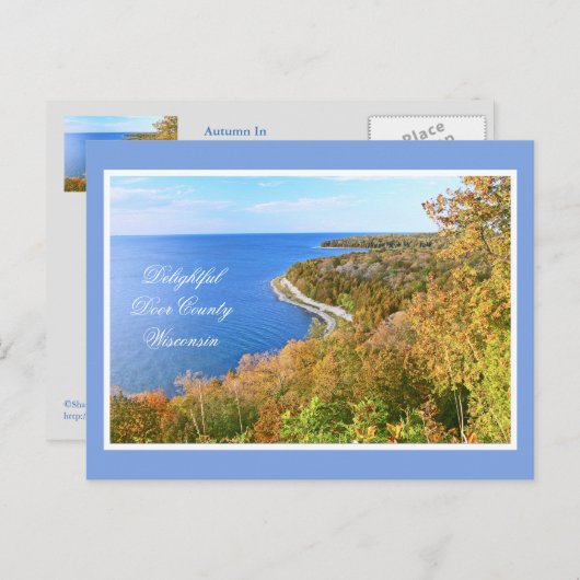 スヴェンのブラフ/ペニンシュラ・ステート・パーク/ドア・カウンティ/ウィスコンシン州 ポストカード (正面/裏面)