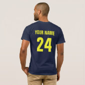 スヴェンスクアイスホッケースウェーデンホッケーシャージー Tシャツ (裏面フル)