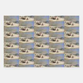 スーインディアンオンスノーシューズランキングバッファロー ラッピングペーパーシート