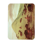 スーインディアン狩りバッファロー， 1835 (キャンバス上の油) マグネット (縦)