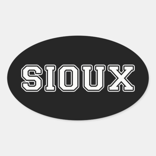 スークス 楕円形シール (正面)