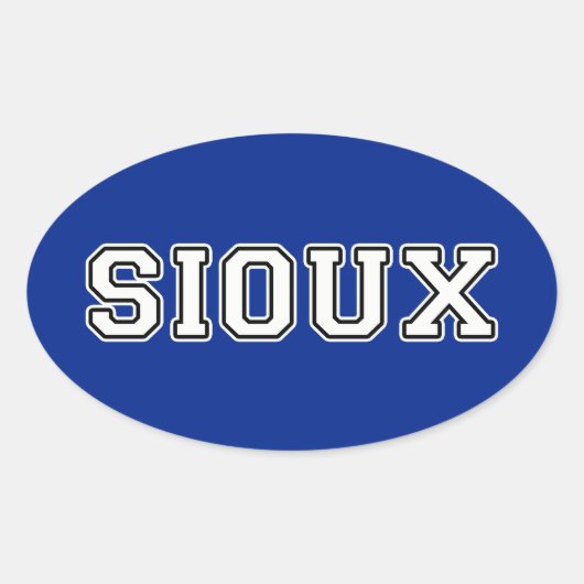 スークス 楕円形シール (正面)