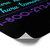 スーサイドホットライン1-800-273-8255スーサイド認識度P ポスター (角)