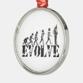 スーザフォンのテューバのテューバの進化のミュージカルの芸術 メタルオーナメント (左)