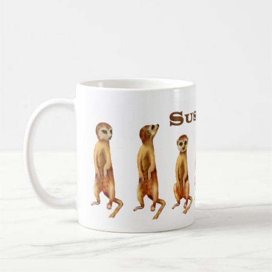 スーザンのためのMeerkkatのマグ コーヒーマグカップ (左)