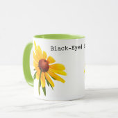 スーザンの黄色い黒目の花の写真 マグカップ (正面左)