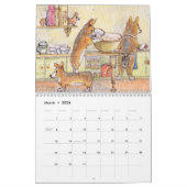 スーザンアリソン著コーギー年 カレンダー (3月 2026)