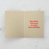 スーザンシューズハッピーバースデーカード カード (内部)