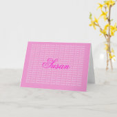 スーザンラベンダーエンドレスラブカード カード (黄色い花)