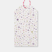 スーザン紙吹雪水色ドットギフトラベル ギフトタグ (裏面)