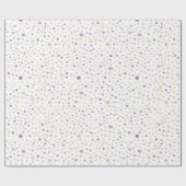 スーザン紙吹雪水色ドットラッピング紙 ラッピングペーパー (フラット)