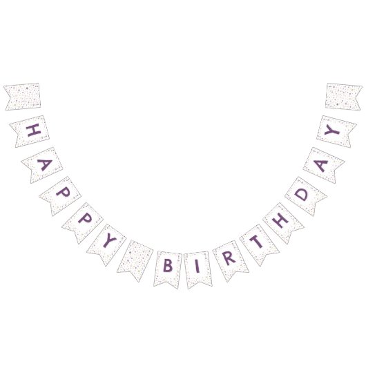 スーザン紙吹雪水色ドット束フラグ バンティングフラッグ (全)