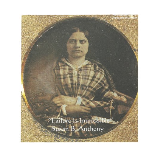 スーザンBアンソニー引用文ギフト&カード ノートパッド (正面)