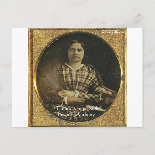 スーザンBアンソニー引用文ギフト&カード ポストカード (正面)