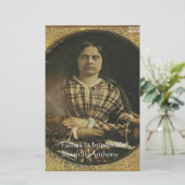 スーザンBアンソニー引用文ギフト&カード 便箋 (スタンド正面)