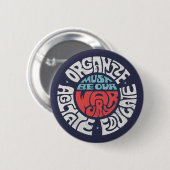 スーザンB.アンソニー引用文ボタン 缶バッジ (正面&裏面)