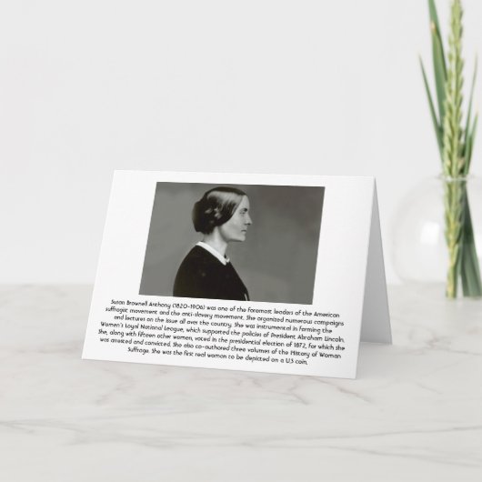 スーザンB.アンソニー カード (正面)