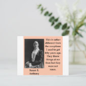 スーザンb anthony ポストカード (スタンド正面)