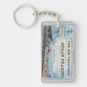 スーザンfearingクリッパー帆船1900 キーホルダー (正面)